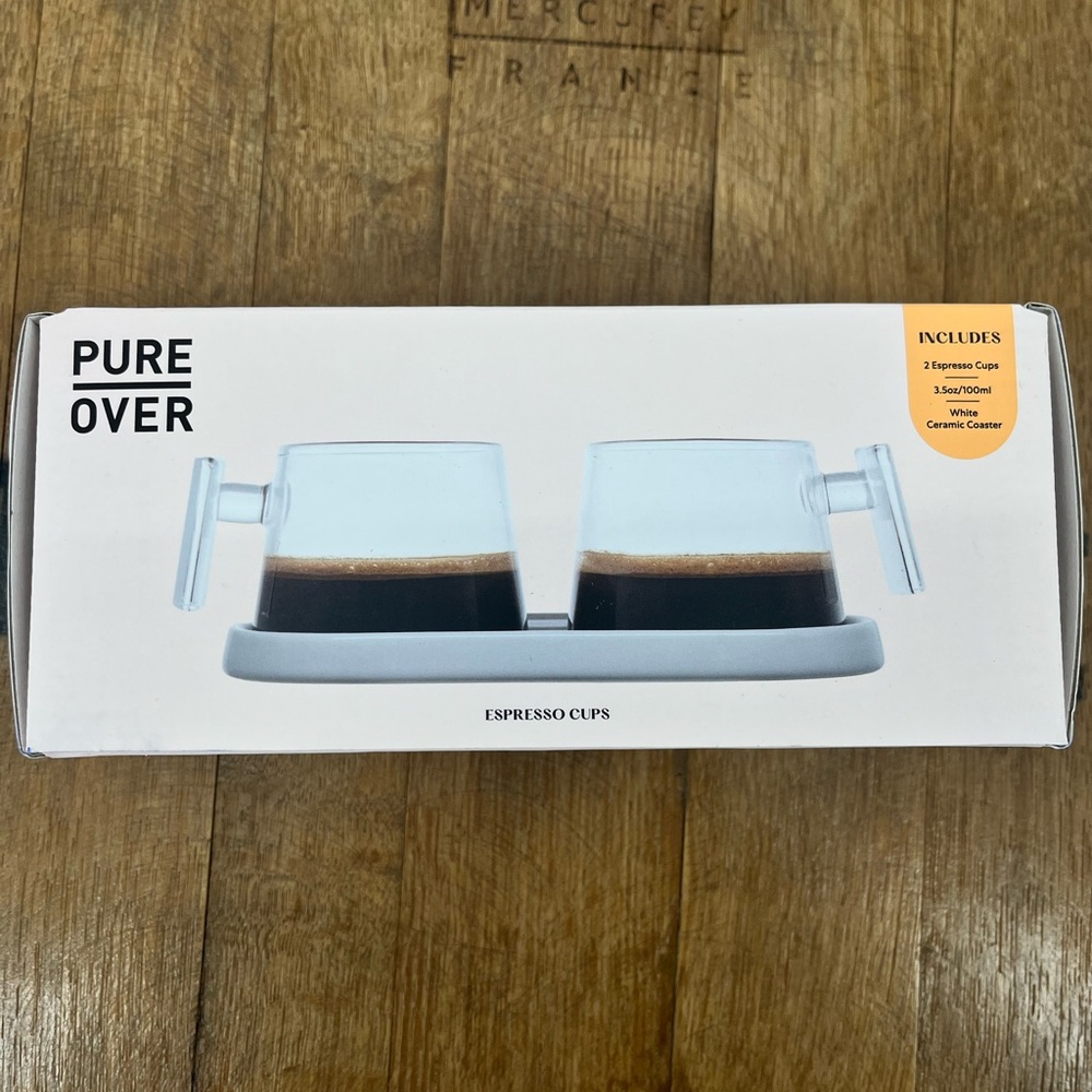Pure Over espresso cups. New in box.
